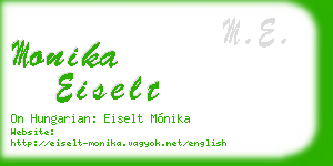 monika eiselt business card